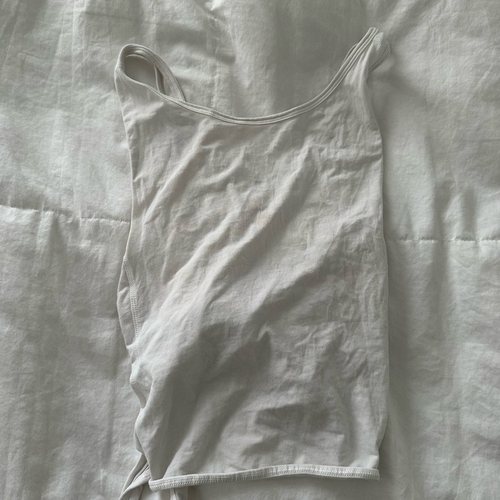White Sleeveless Top